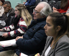 Imagem com fotos do curso sobre a atuação da Defensoria Pública no Tribunal do Júri.