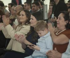 Imagem com foto da cerimônia de posse do defensor público-geral do Paraná.