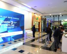 Foto com imagem de cobertura da abertura do 1º Congresso de Tecnologia das Defensorias