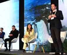 Foto com imagem de cobertura da abertura do 1º Congresso de Tecnologia das Defensorias