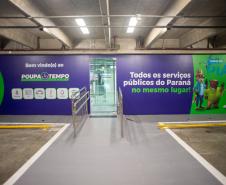 Entrada da Unidade do Poupa Tempo. 