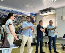 Autoridades debatel o acordo de aluguel social em Faxinal.