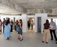 Servidores e Defensores conhecem o espaço onde será a nova sede administrativa da Defensoria Pública do Paraná. 