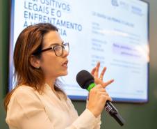 Atletas de base do Coritiba participam de palestra da DPE-PR. 