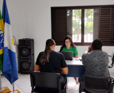 Assistidos recebem atendimento da Defensoria Pública em Mutirão em Cerro Azul.