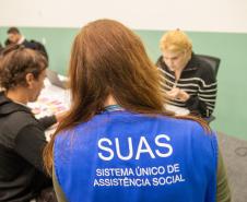 Assistente Social acompanha os atendimentos do Mutirão.