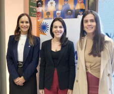 Evento realizado no Guairinha sobre a Política Nacional de Cuidados.