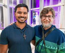 O fotógrafo Daniel Caron e o Secretário de Cultura de Cianorte Evandro de Castro