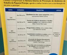 NUDEM ministra na Semana Interna de Prevenção de Acidentes de Trabalho do Hospital Pequeno Príncipe