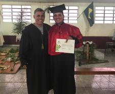 Formando da 1ª turma de Operadores Em Direitos Étnicos E Coletivos Faxinalenses.