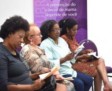 Legenda acessível: quatro mulheres, as quais participantes da roda de conversas.
Foto: Assessoria de Imprensa da Adepar