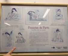 Quadro informativo "Posições de parto"