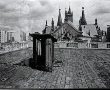 Terraço do edifício Hauer antigamente. Acervo da Casa da Memória / Diretoria do Patrimônio Cultural / Fundação Cultural de Curitiba