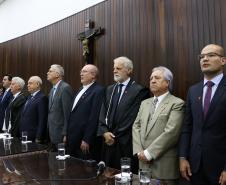 Sessão solene de posse da nova Cúpula Diretiva do Tribunal de Justiça do Paraná, que deu início à gestão 2019-2020.