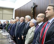 Sessão solene de posse da nova Cúpula Diretiva do Tribunal de Justiça do Paraná, que deu início à gestão 2019-2020.
