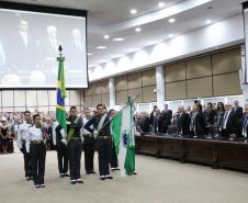 Sessão solene de posse da nova Cúpula Diretiva do Tribunal de Justiça do Paraná, que deu início à gestão 2019-2020.