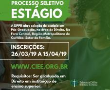 DPPR abre vagas de estágio em Curitiba e Londrina