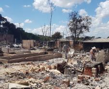 Local incendiado.