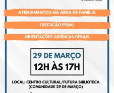 Cartaz do mutirão.