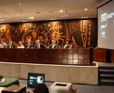 Mesa diretiva do evento