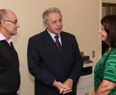 O secretário municipal de Assistência Social, professor Imar Augusto, o prefeito Luiz Carlos Setim e a defensora pública-geral, Josiane Lupion.