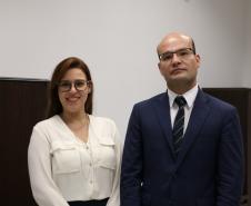 Doutora Amanda Louise e doutor Eduardo Abraão