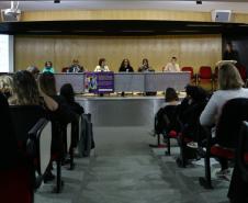 Mesa diretiva do evento