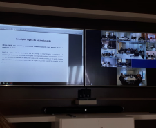 A capacitação foi tele-transmitida às regionais da Secretária de Estado da Justiça, Família e Trabalho (SEJUF).