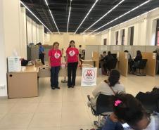 Palestrantes voluntárias da AAMA, Daniele Banzzatto e Terezinha Parizotto.