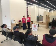 Palestrantes voluntárias da AAMA, Daniele Banzzatto e Terezinha Parizotto.