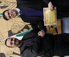 Vereador George Luiz de Oliveira e o Coordenador da Sede em Ponta Grossa Defensor Ricardo Milbrath Padoim