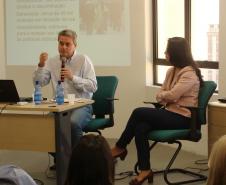 O procurador de Justiça Marcos Bittencourt Fowler e a promotora de Justiça Mariana Bazzo.