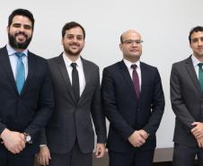 Da esquerda para a direita, dr. Pedro Henrique Piro Martins, dr. Caue Bouzon Machado Freire Ribeiro, dr. Eduardo Abraão e dr. Tales Miletti Dutervil Cury