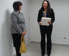 Defensora Pública-Geral Josiane Lupion e Juíza Luciana Carvalho