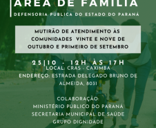 Caximba recebe mutirão de atendimento jurídico na área da Família