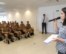 Na última segunda-feira (17), a Escola da Defensoria Pública do Estado do Paraná (EDEPAR) realizou o Curso de capacitação de Policiais Militares em formação na sede central da Defensoria Pública. 