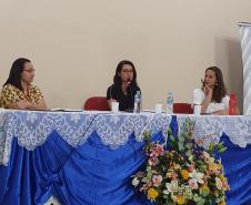 Elas fizeram parte da mesa sobre violência contra mulher