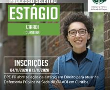 DPE-PR abre vagas de estágio em Curitiba.