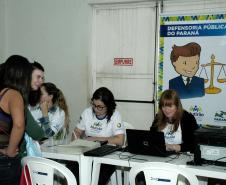 As assessoras jurídicas Elaine Beatriz Oshima e Kátia Brüning.