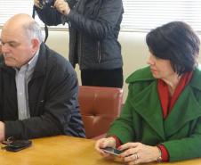 O diretor-presidente do ITCG, Amilcar Cavalcante Cabral, e a defensora geral, Josiane Lupion.