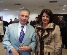 O deputado federal Angelo Vanhoni e a defensora pública-geral do Paraná, Josiane Lupion.
