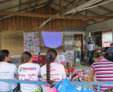 Encontro com as pescadoras em Tibicanga.