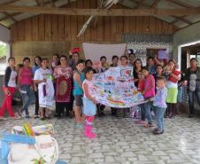 Encontro com as pescadoras em Tibicanga.