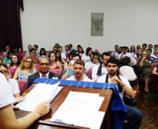 A defensora pública Jeniffer Beltramin Scheffer fez um discurso emocionado e caloroso em defesa dos direitos humanos.
