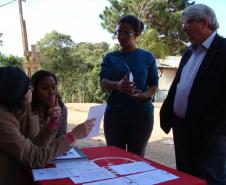 O ouvidor-geral da DPPR, Gerson da Silva, também acompanhou a visita à ocupação