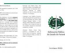 Folder desenvolvido pelas alunas do curso de Serviço Social - página 1.
