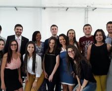 Equipe da Defensoria Pública durante a cerimônia de inauguração do Espaço Carolina Maria de Jesus.