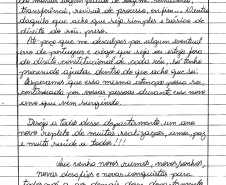 Continuação da carta.