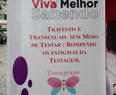 Ao longo do dia foram feitos testes rápidos de HIV.