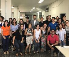 Equipe da Defensoria Pública em Maringá, onde também houve atividades relacionadas ao Mês da Visibilidade Trans.